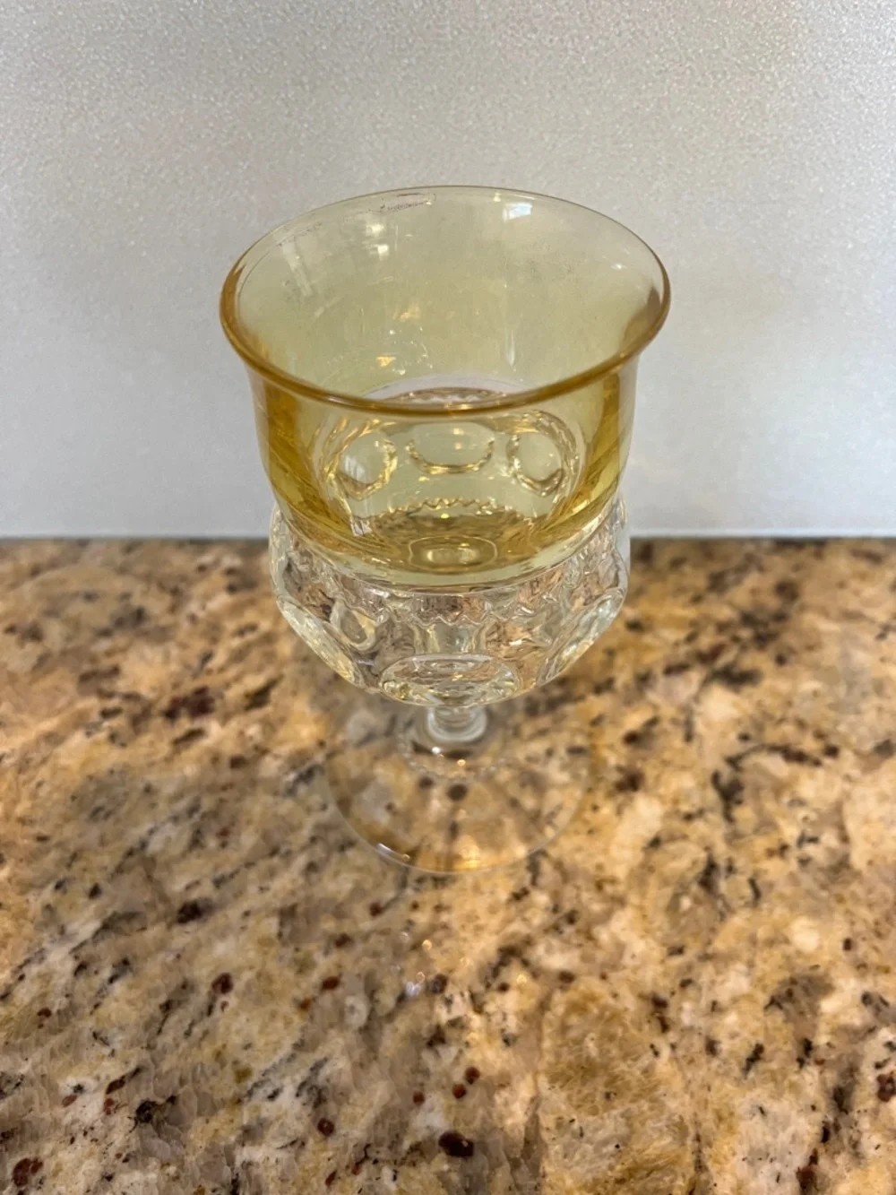 Tiffin Kings Crown Peach Goblet